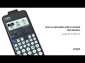 How to calculate with a normal distribution