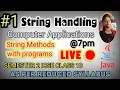 String Handling in Java ICSE Class 10 Live Session Computer Applications Semester 2