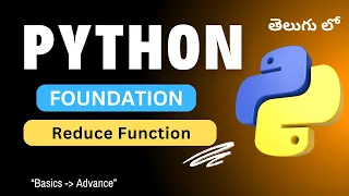 41 Reduce Function in Python Python Tutorial in Telugu