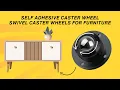 Self Adhesive Caster Wheels - No Drilling No Screws Perfect for Home Office Buy on Amazon