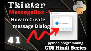 How to create message box in tkinter 41 python programming GUI Hindi Series