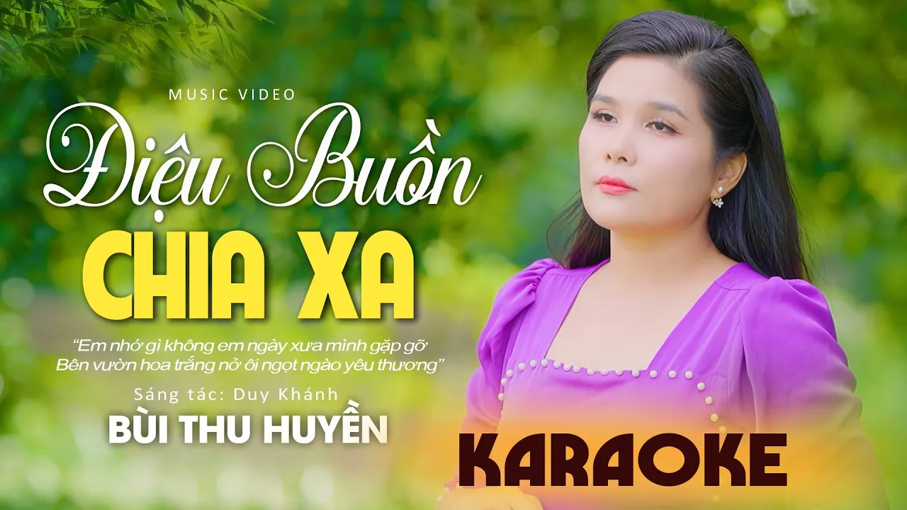 [Karaoke] ĐIỆU BUỒN CHIA XA - NSUT BÙI THU HUYỀN | Beat Chuẩn Dễ Hát