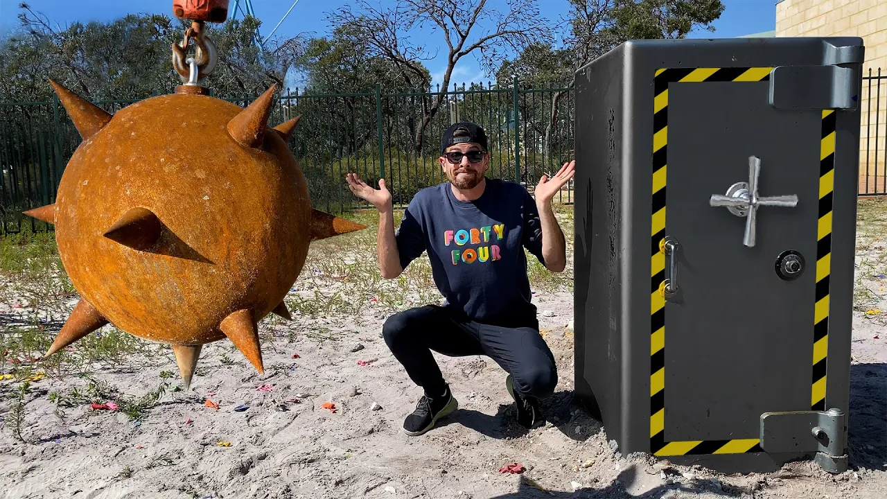 Can We Break Into a BANK SAFE With This WRECKING BALL?