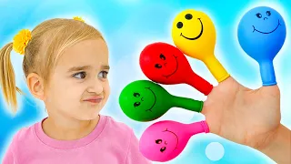 Alice belajar warna dengan balon balon lucu