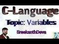Types of variables local global static auto extern variable examples C-85 Sreekant eva