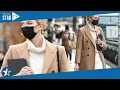Karlie Kloss nails winter fashion in a camel-colored coat over a beige turtleneck 297077