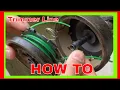 how to re string your Homelite trimmer
