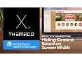 Wordpress X Theme Hiding Content Based on Screen Width