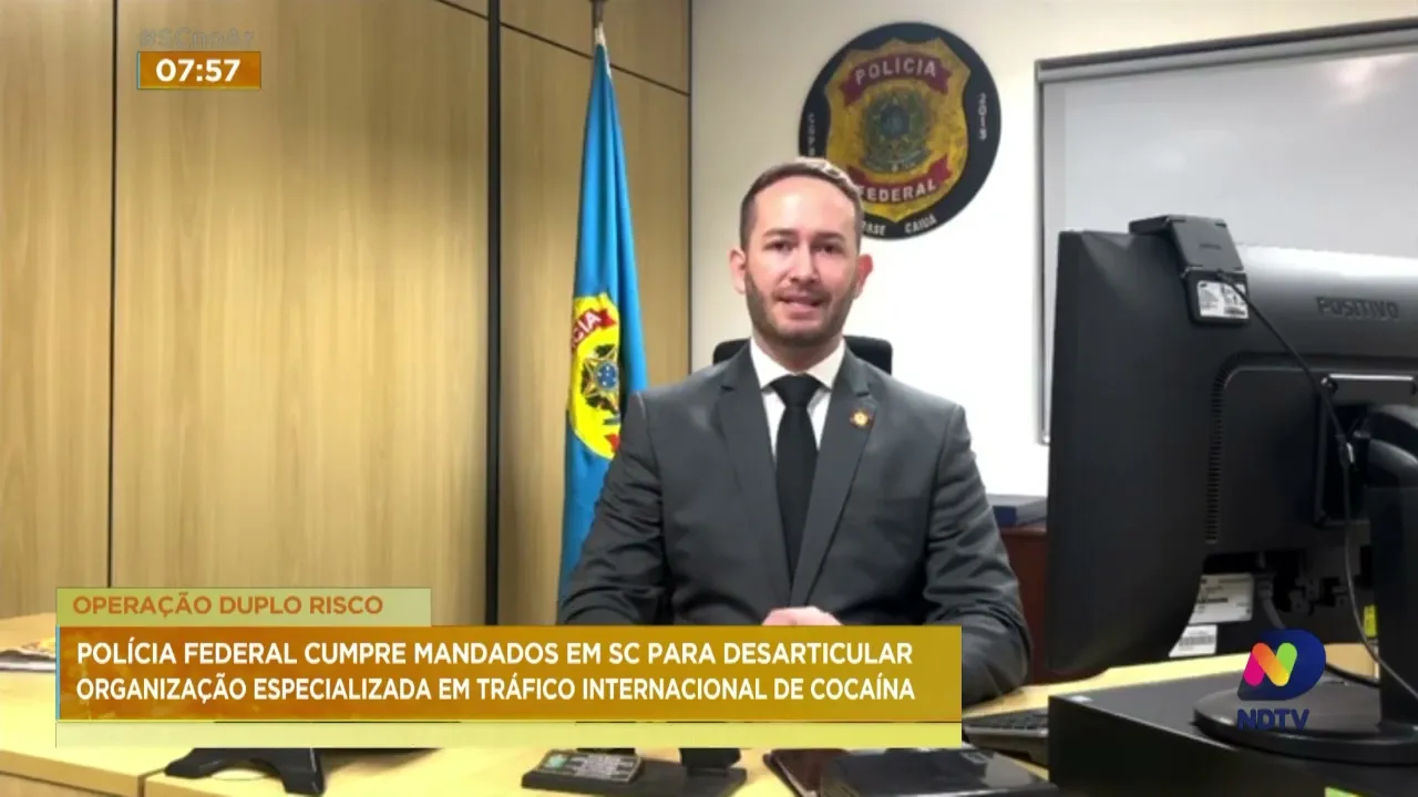 PF cumpre mandados para desarticular organização especializada em tráfico de cocaína em SC