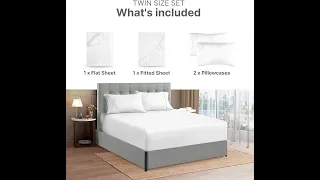 Top-Rated Extra Deep Twin Sheet Set Cooling Sheets for Luxury Bed Experience - Shop Now on Amazon