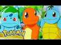 Conozcamos a los companeros Pokemon de Kanto Bulbasaur Charmander y Squirtle Capitulos completos