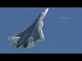 Су-57 с новым звуком пилотаж на форуме Армия 2020