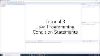 Conditional Statements Logical Operands - Tutorial 3