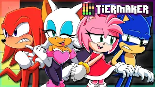 Who is the best boyfriend - Amy Rouge Rank Sonic Boys FT Tails