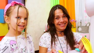 Cooking Vegetable Soup for a Toy Doll | A Sweet Family Moment