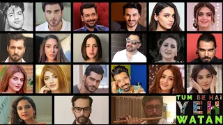 ye watan tumhara hai shany ft pakistani actors and actresses tumsehaiyehwatan