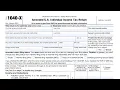 IRS Form 1040-X walkthrough Amended U S Individual Income Tax Return