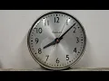 Vintage Simplex 93996 Industrial School 13 Wall Clock with Silver Face