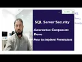 Permission implementation SQL Server Security