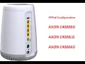 How to configure a PPPoE connection on AXON C4000BG or C4000LG or