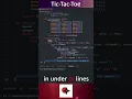 Tic-Tac-Toe Game in 30 lines with Python Pygame