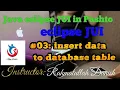 Eclipse JUI insert data to database