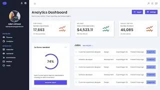 Responsive Admin Dashboard Panel HTML And CSS