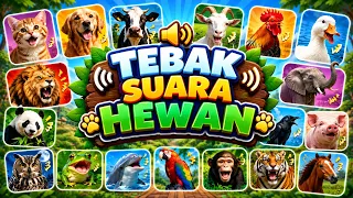 Tebak Hewan dari Suaranya 🐶🐱🐮 | Kucing, Anjing, Sapi, Singa, Gajah...