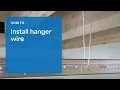 How To Tie Hanger Wire For A Drop Ceiling