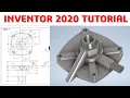 Inventor 2020 Tutorial 3D Model Basic Beginners CADCAM TUTORIAL