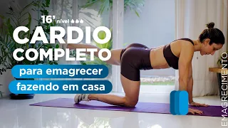 Cardio para queimar muita gordura🔥 ZERO EQUIPAMENTOS em CASA- 20 minutos  - CAROL BORBA 