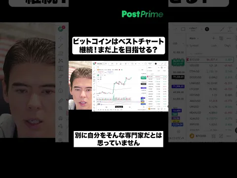 ビットコインはベストチャート継続!まだ上を目指せる?