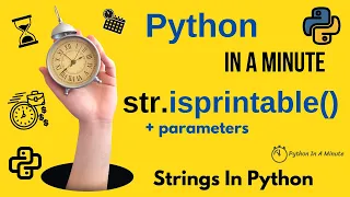 str isprintable - Check if All Characters in Python Strings are Printable