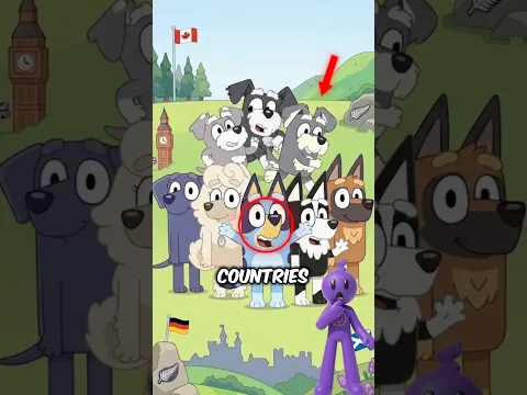Bluey’s friends are actually from different countries!😳 #shorts