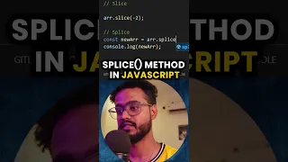 Splice Method in JavaScript