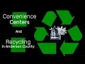Convenience Centers in Anderson County