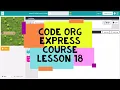 Code org Lesson 18 - Code Org Express Course Lesson 18 While Loops in Farmer