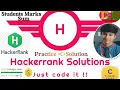 Hackerrank C Programming solutions Students Marks Sum