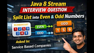 Java 8 Stream Interview Question Split List into Even Odd Numbers
