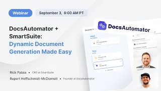 DocsAutomator SmartSuite Dynamic Document Generation Made Easy