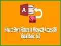 how to insert picture in acces db vb6 0