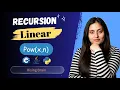 Pow x n Logarithmic Recursion Explained Divide Conquer Pattern Java Python C