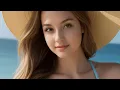 Lagu 4K AI Art Lookbook Model video | fashion bikini, Sardinia, Italy 5