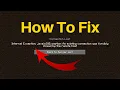 Fix Minecraft Internal Exception java io IOException An existing connection was forcibly closed