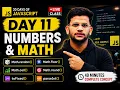 Learn JavaScript Numbers Math in 40 Minutes Number Methods Math Object Random Day 11
