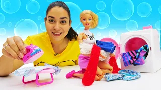 @KinderLernAbenteuer Lustige Schule mit Barbie und ein Tag im Spielzeughaus