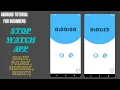 Stopwatch Watch In Android Studio How to Create Stop Watch With Start Pause Resume Reset