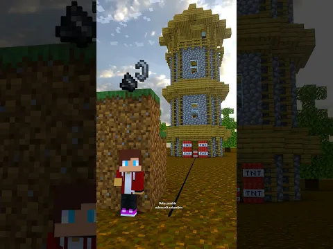 Help JJ rescue JJ's sister! 💥💣 #minecraftanimation