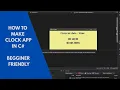 How to Make a Simple Clock App in C Windows Forms Beginner Tutorial
