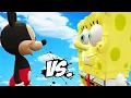 SPONGEBOB VS MICKEY MOUSE - GREAT BATTLE